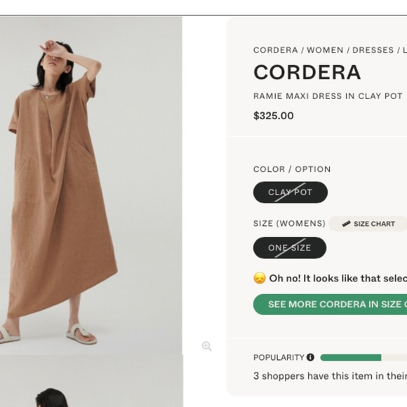 CORDERA Ramie Maxi Blouse in Clay Pot Asymmetric Early Monica SS 2020 OS NWT - Picture 5 of 16